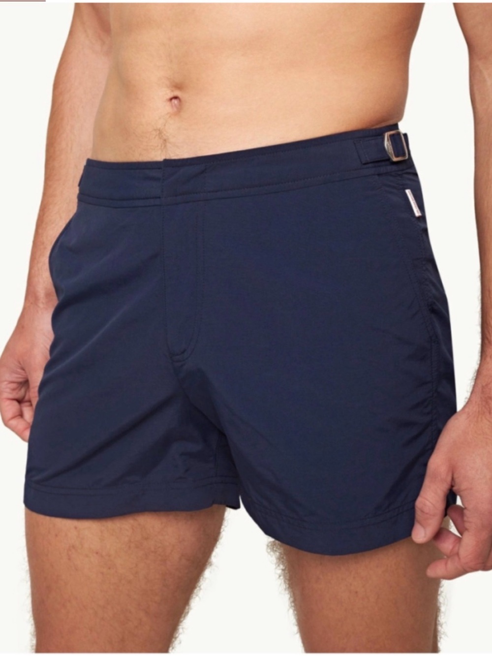 Orlebar Brown Classic Bulldog Men's Swim Shorts Navy Blue Size 33 5”